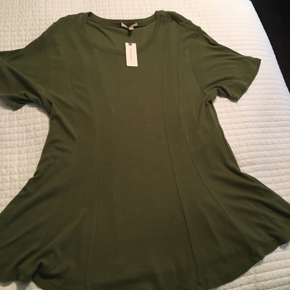Anthropologie Green Top